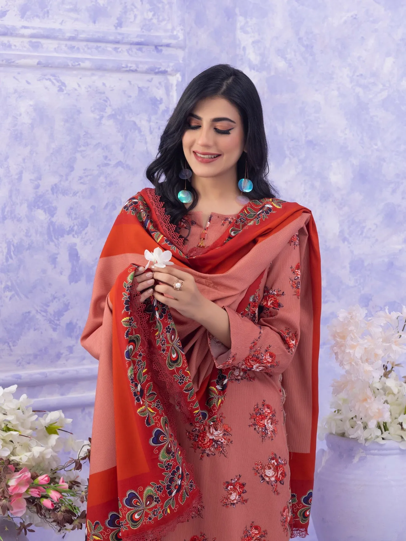 Ghazal by Regalia Textiles Printed Linen Unstitched 3Pc Suit D-11