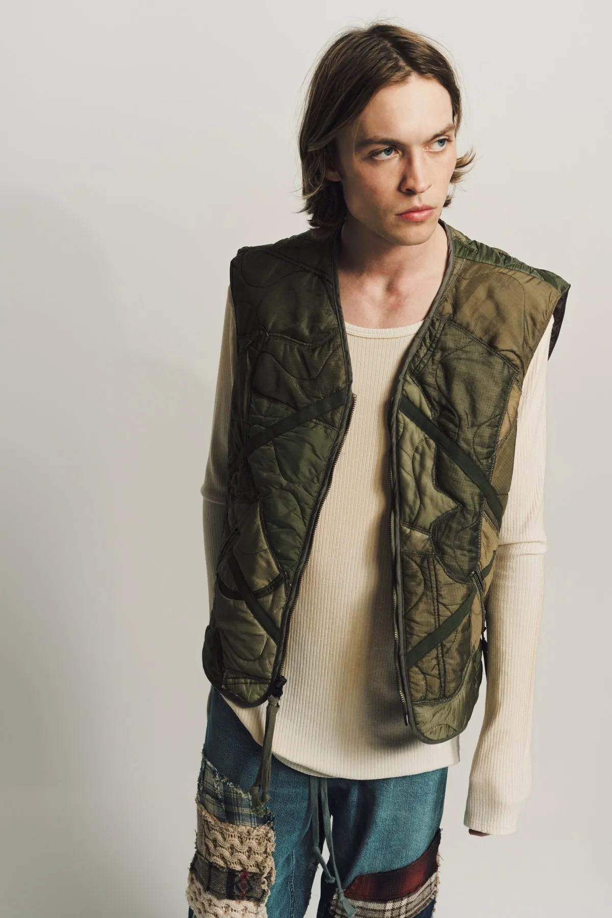 GREG LAUREN | PATCHWORK PUFFER VEST