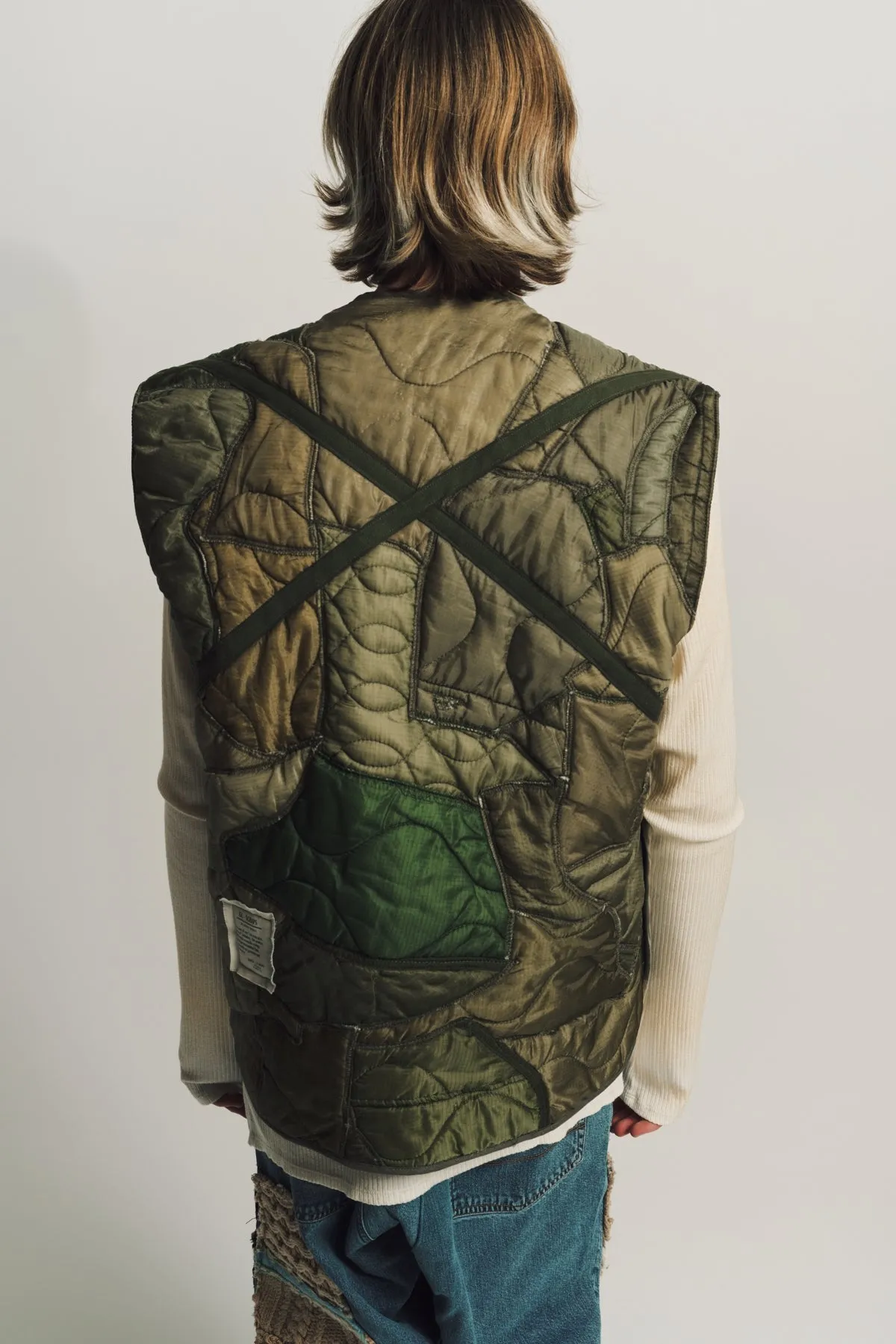 GREG LAUREN | PATCHWORK PUFFER VEST