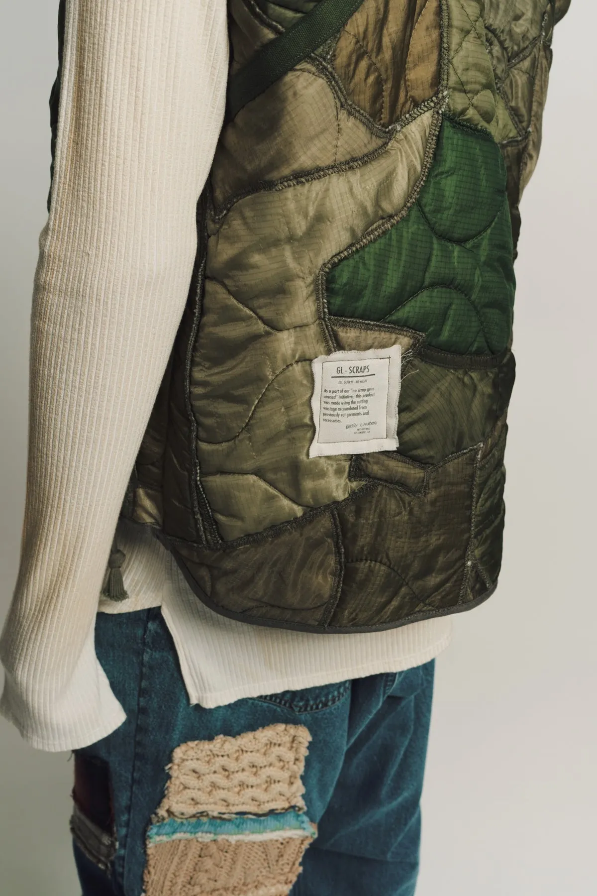 GREG LAUREN | PATCHWORK PUFFER VEST