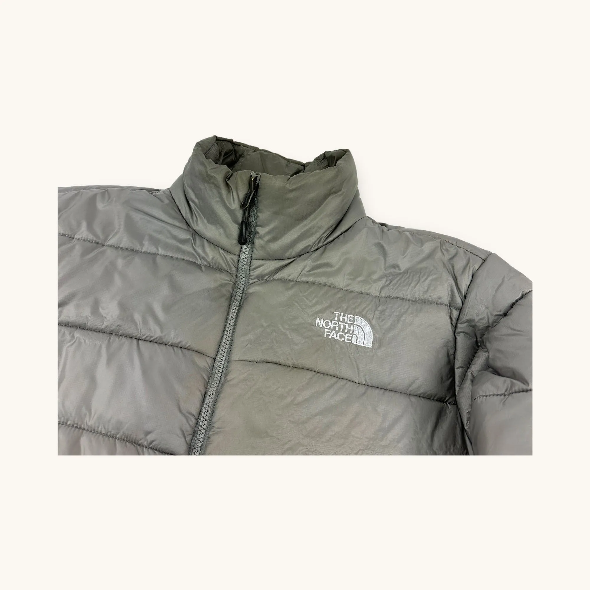 Grey The North Face Puffer Jacket Coat (M)