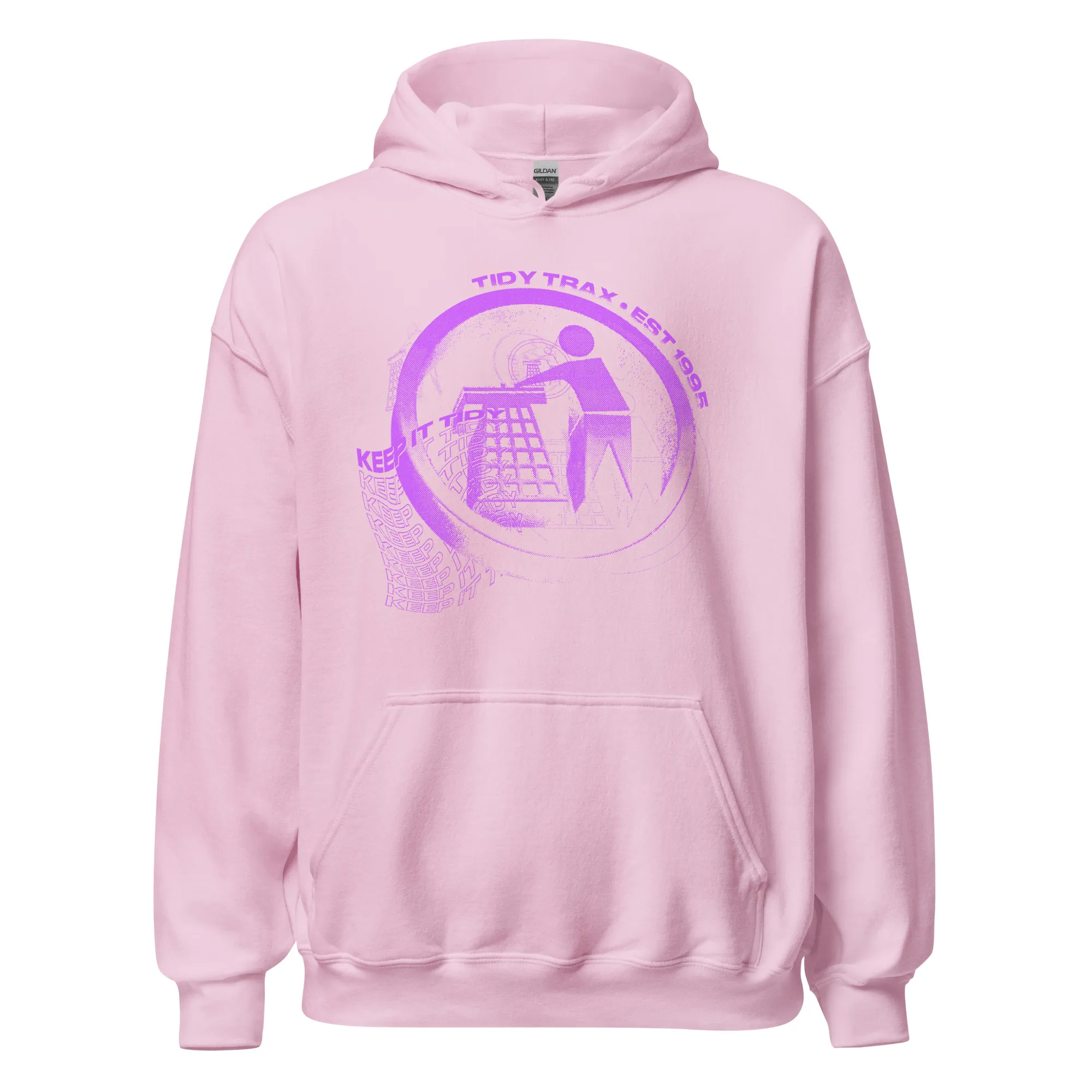 Grunge Violet Tidy Hoodie