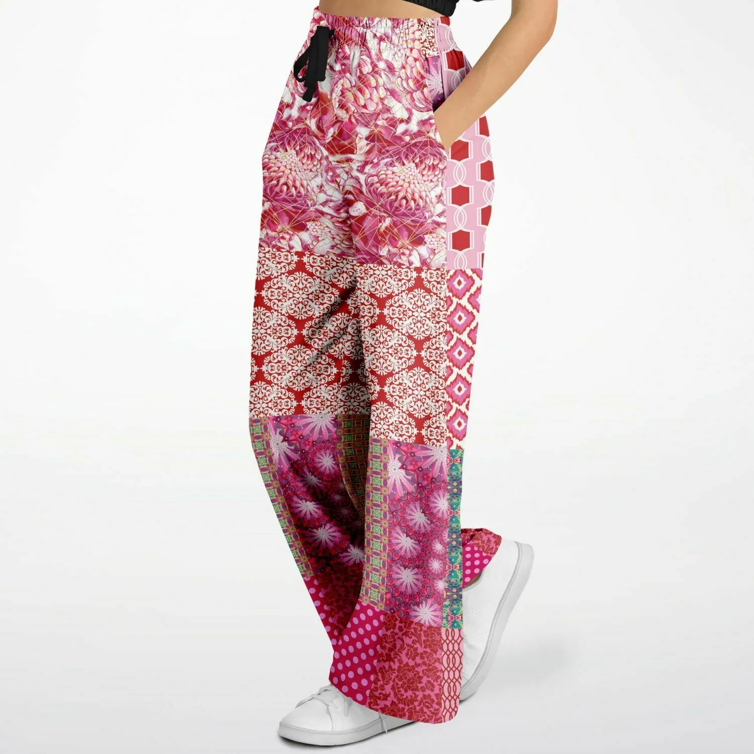 Gypsy Beat Patchwork Eco-Poly Stretchy Phat Bellbottoms