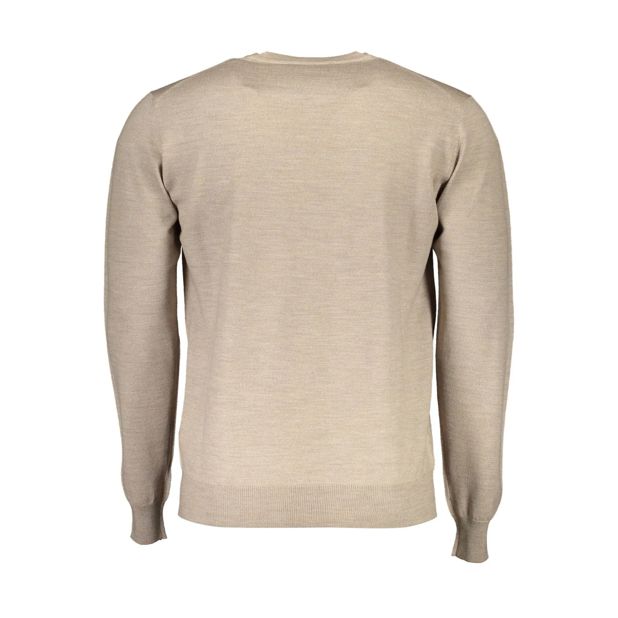 Harmont & Blaine Beige Wool Crew Neck Luxury Sweater