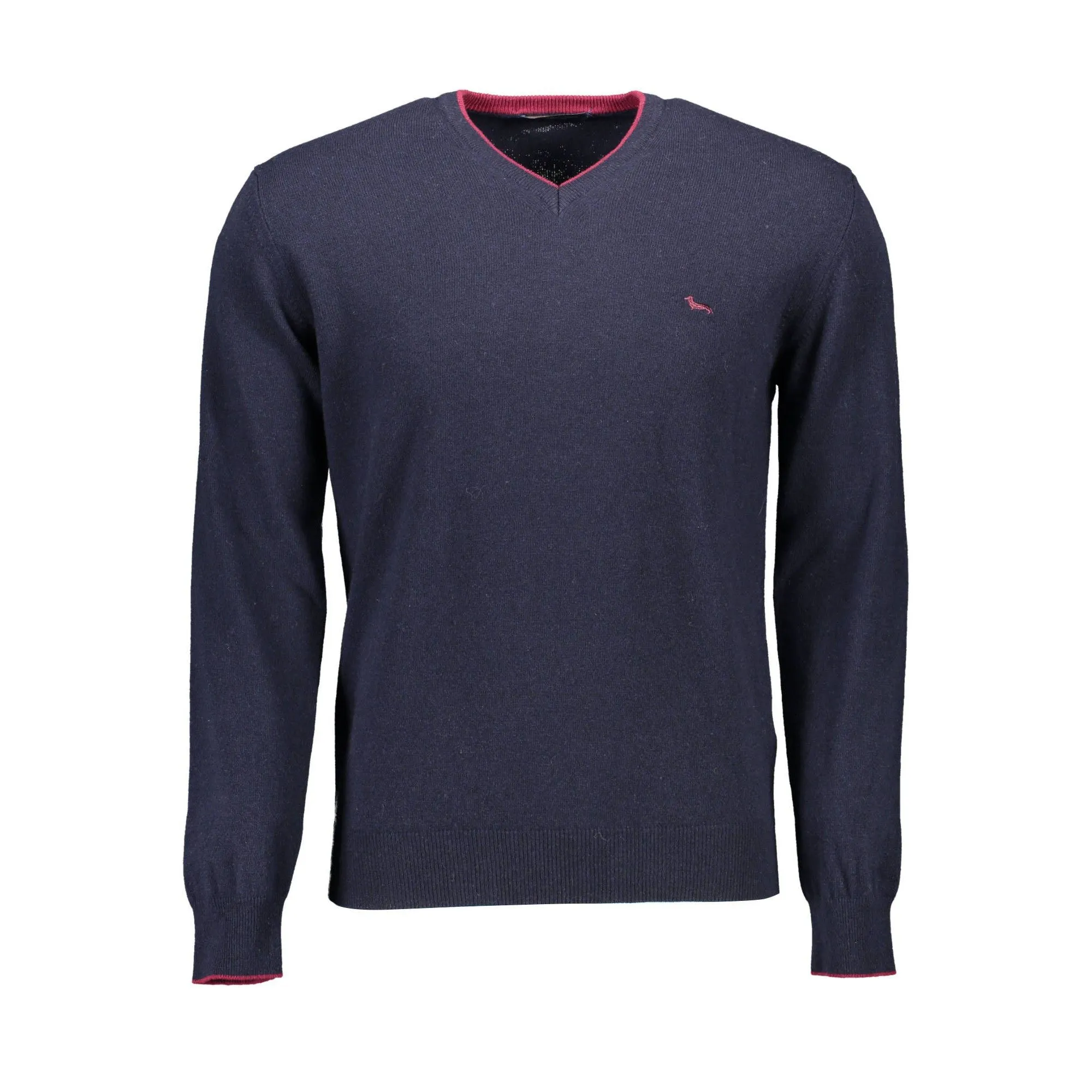 Harmont & Blaine Chic V-Neck Sweater with Contrasting Accents