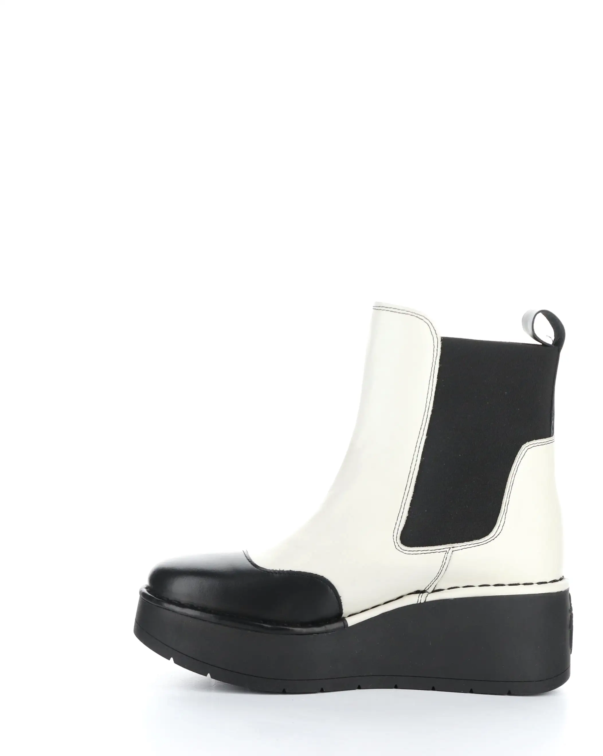 HARY256FLY 002 BLACK/OFF WHITE Elasticated Boots