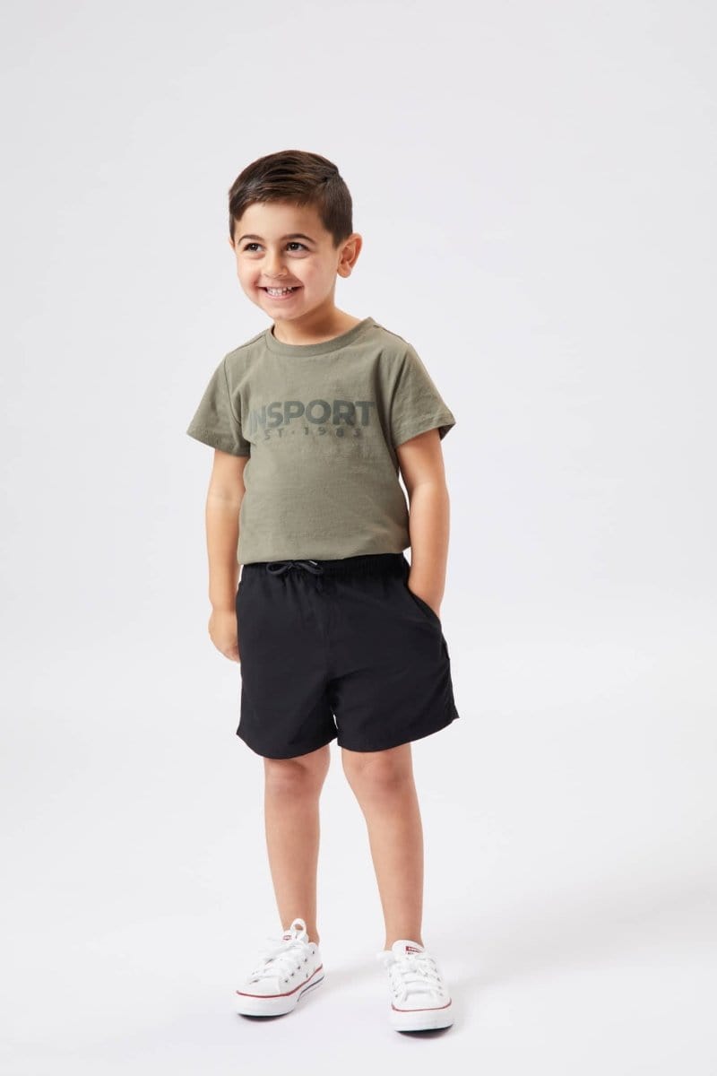 INSPORT JUNIOR BONDI BLACK SHORTS