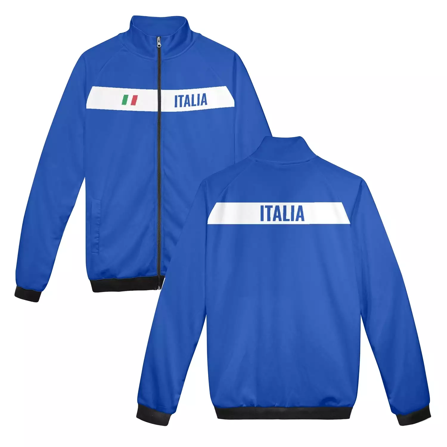 Italia zip Jacket azure