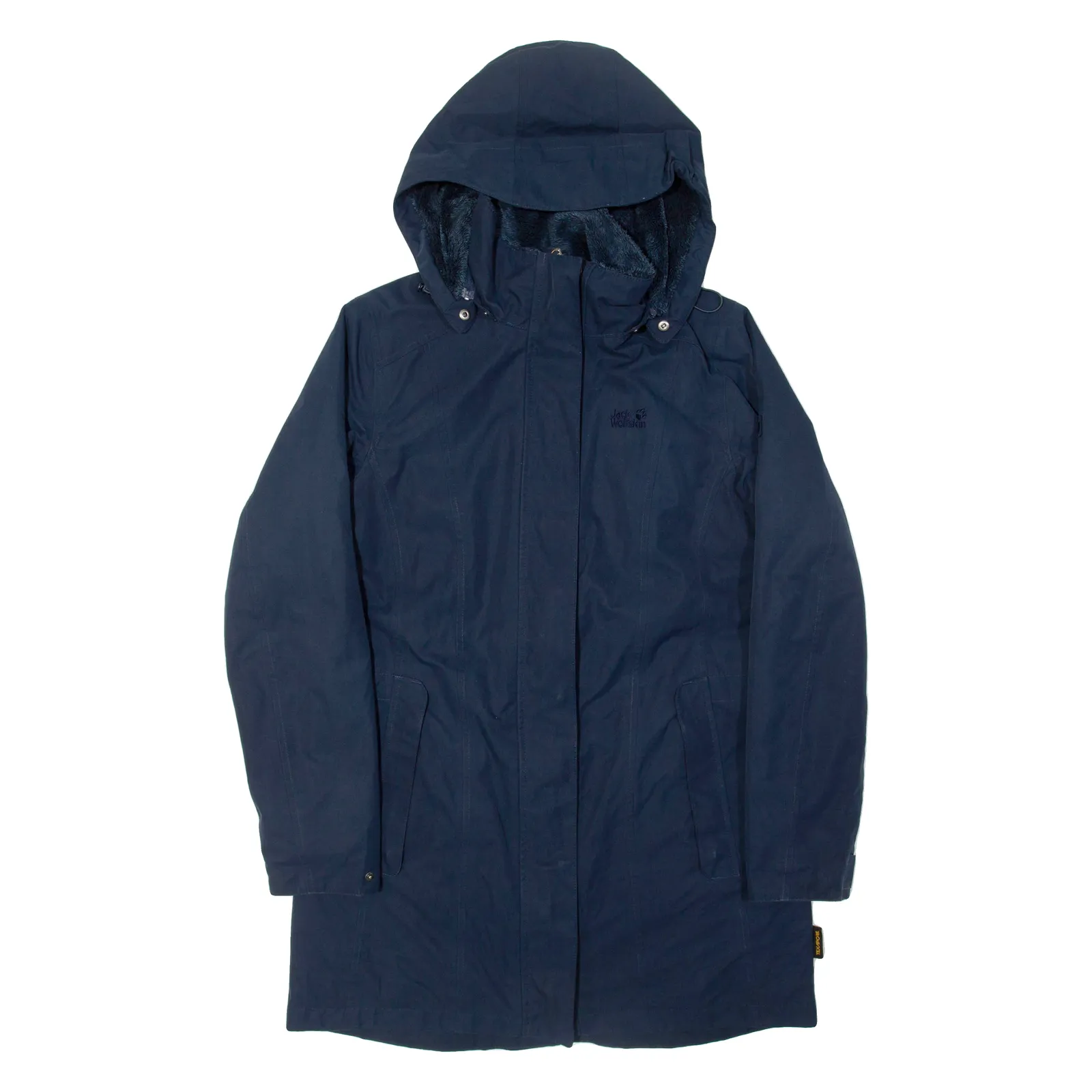 JACK WOLFSKIN Womens Coat Blue Hooded UK 12