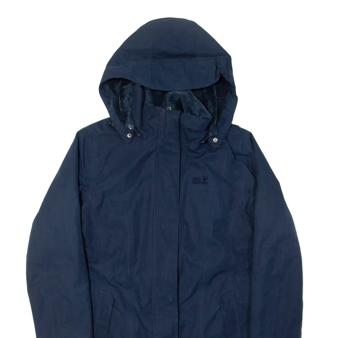 JACK WOLFSKIN Womens Coat Blue Hooded UK 12