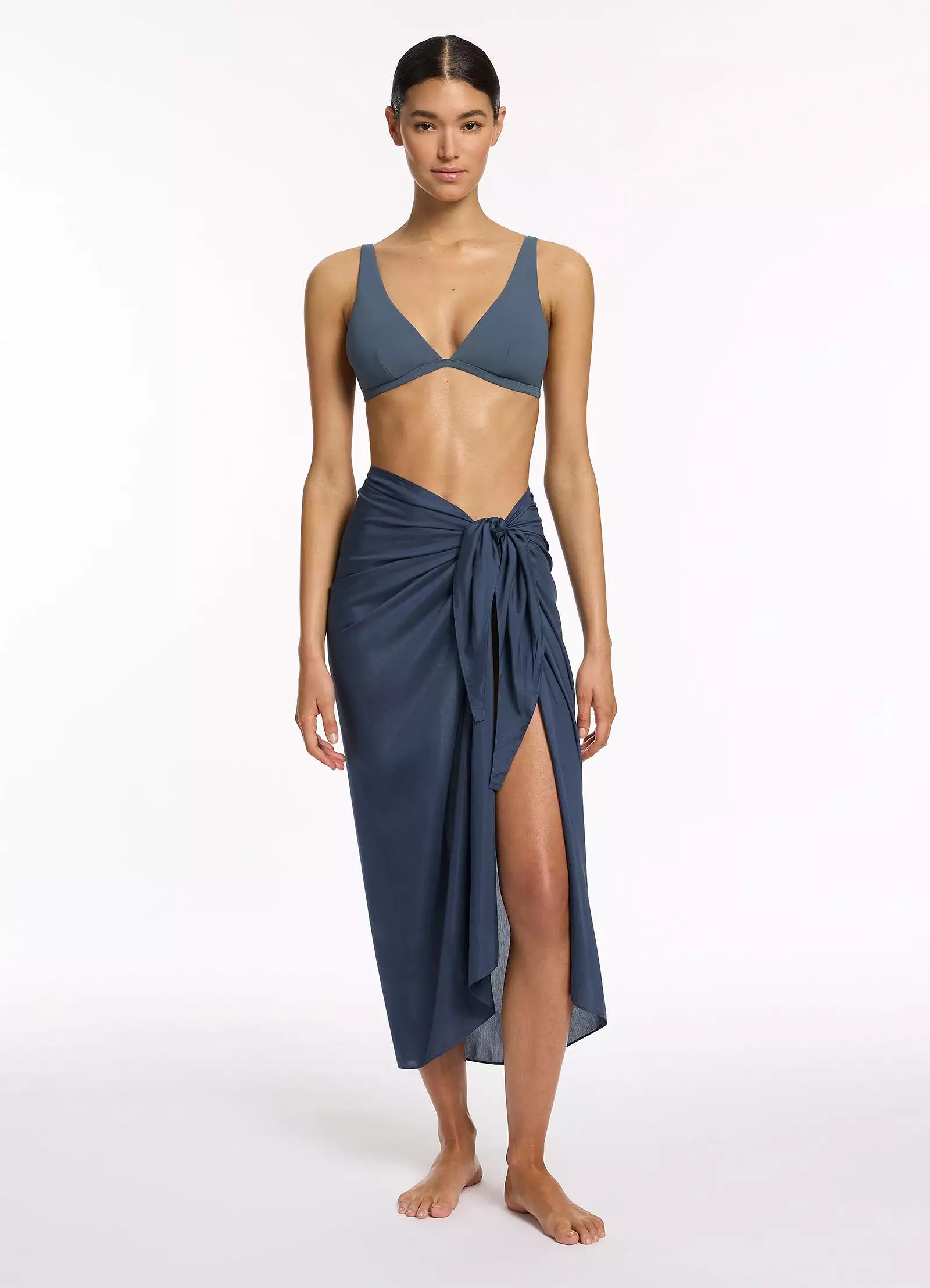 Jetset Sarong  - Steel Blue