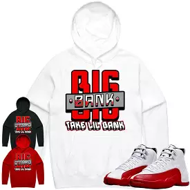 Jordan 12 Cherry 12s Hoodie to Match - RED BIG BANK