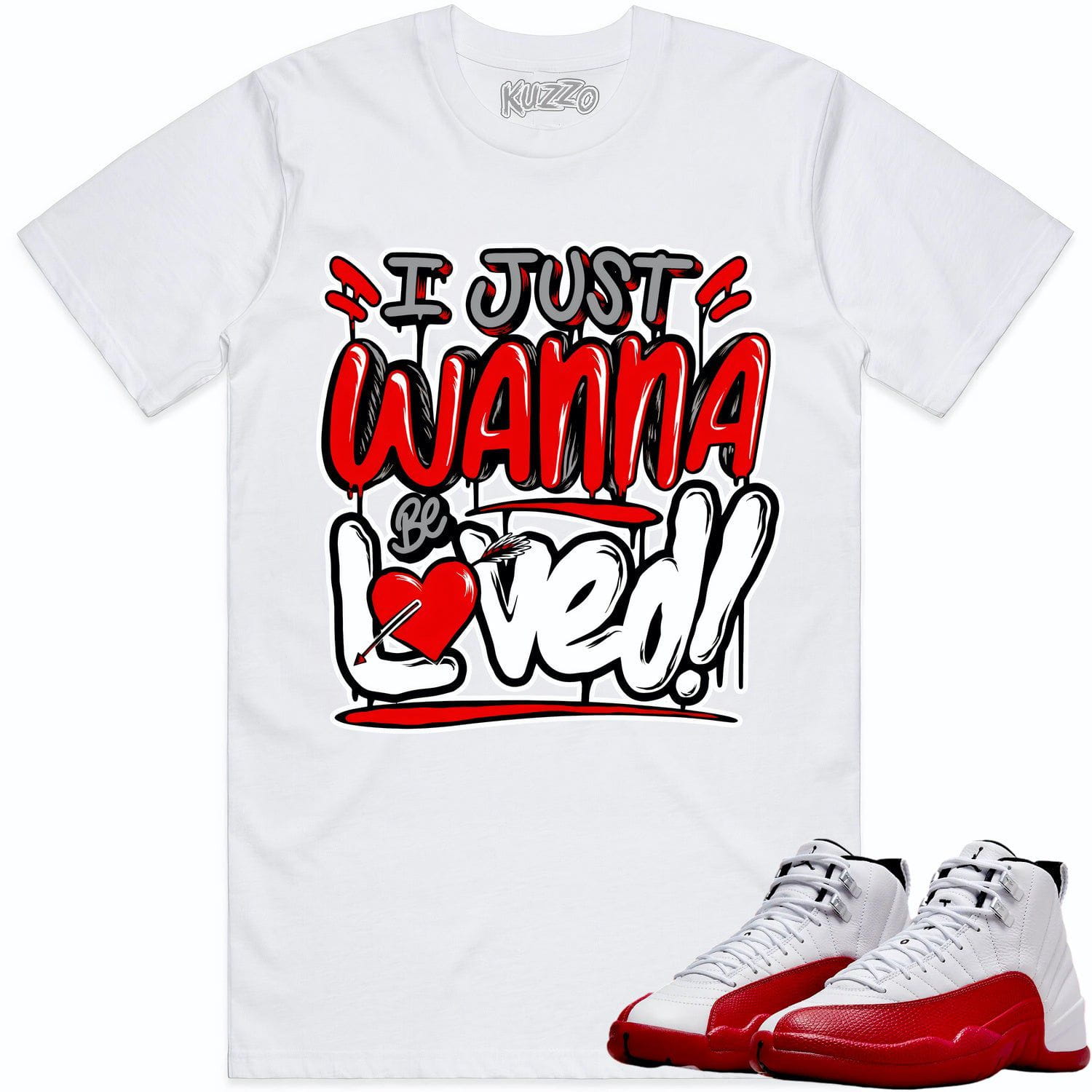 Jordan 12 Cherry 12s Shirt to Match - RED LOVED