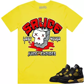 Jordan 4 Thunder 4s Shirt to Match - RED SAUCE