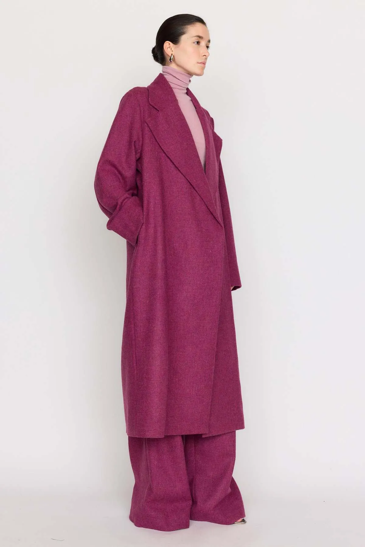 Josephine Coat - Pink Tweed