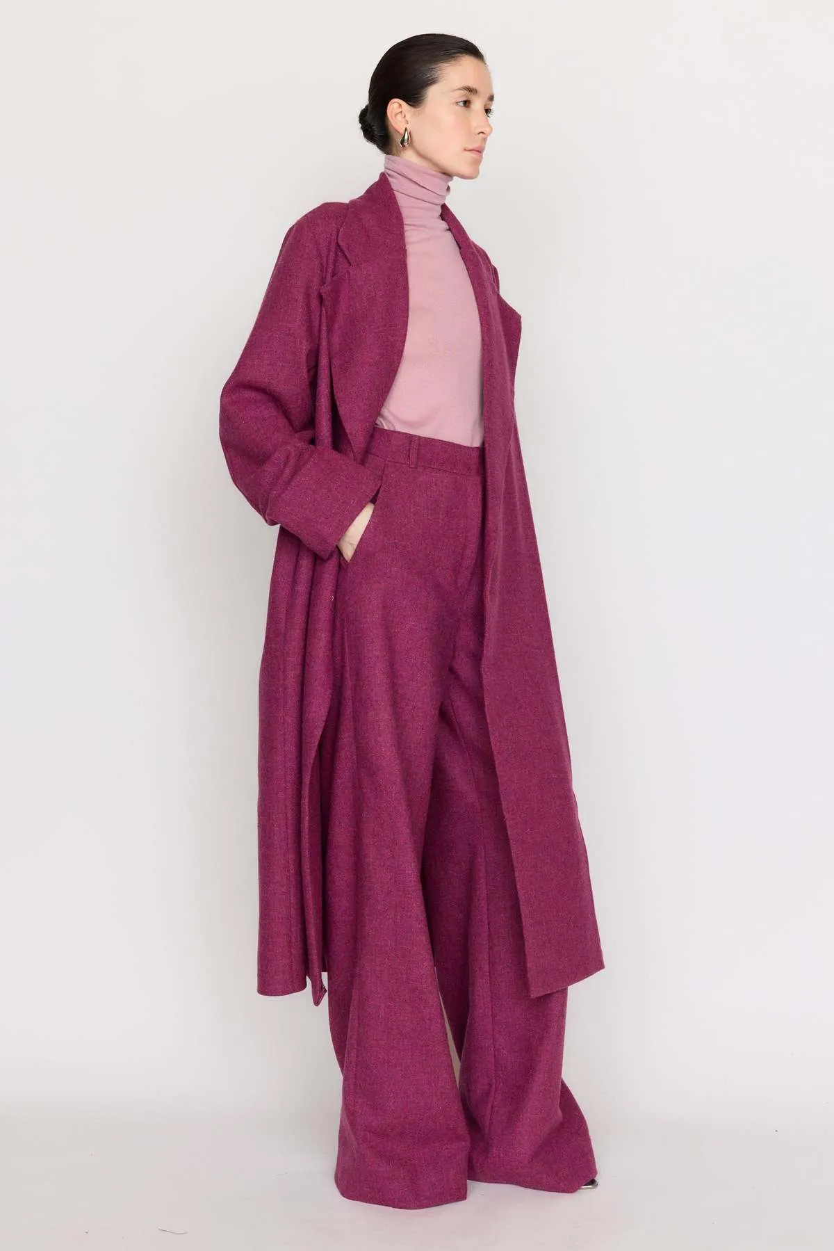 Josephine Coat - Pink Tweed