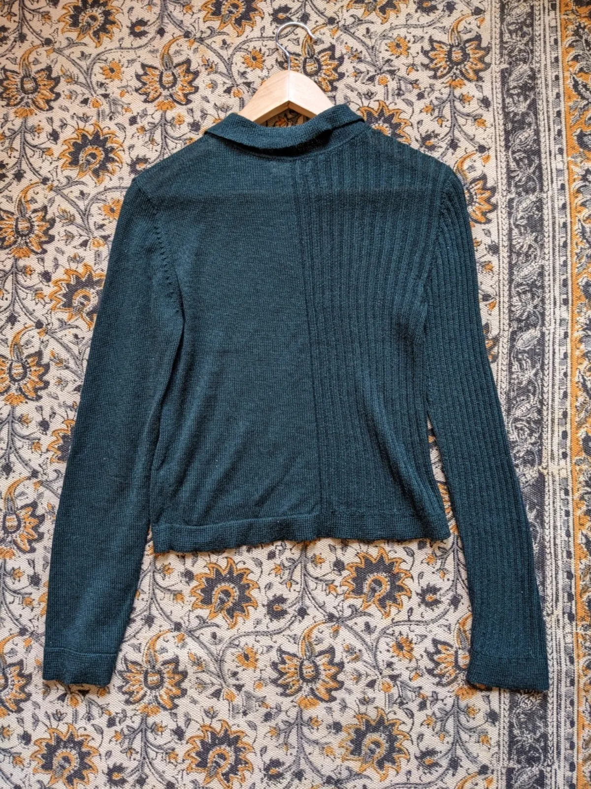 Laura Collared Sweater - Forest