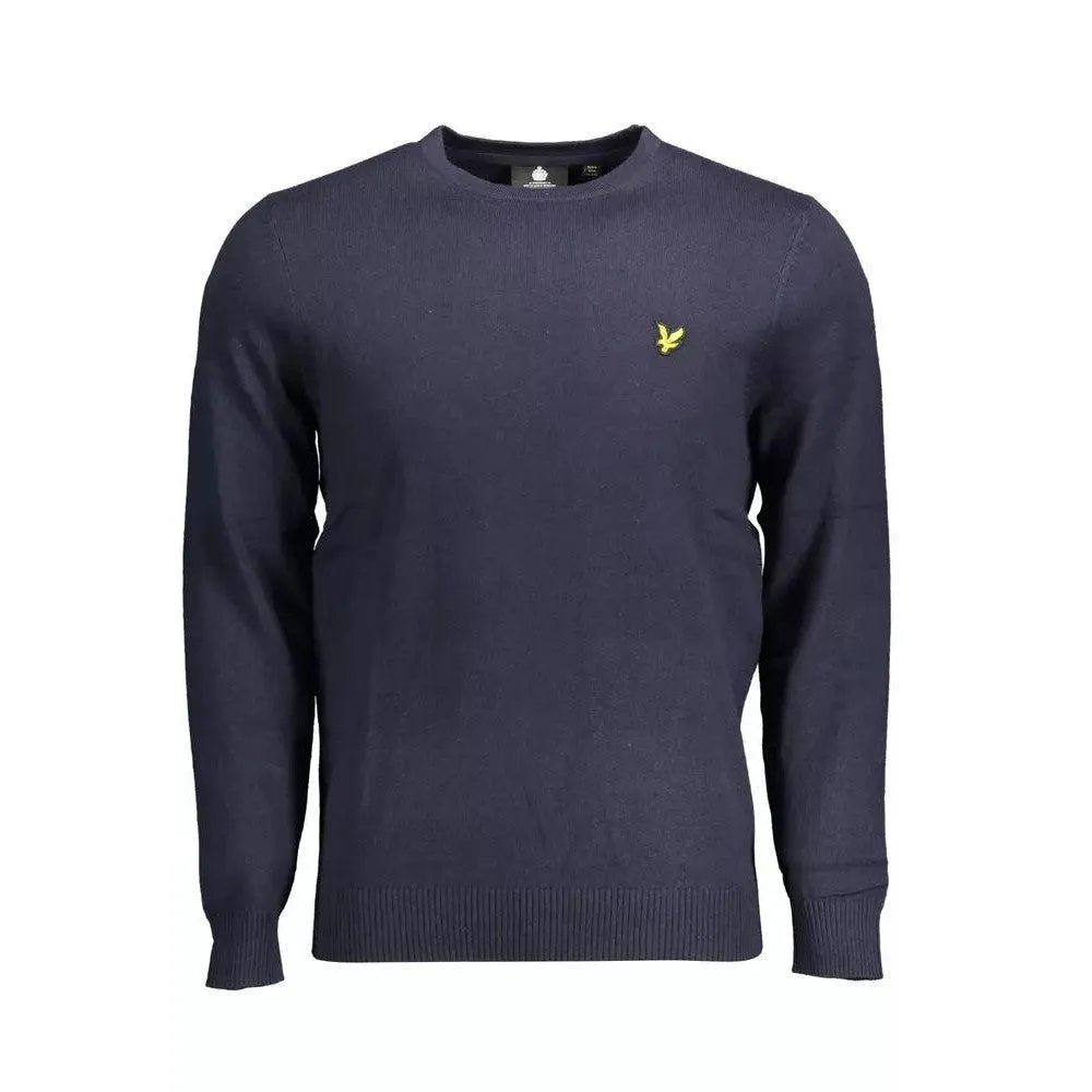 Lyle & Scott Chic Blue Round Neck Sweater