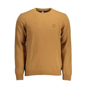 Lyle & Scott Classic Wool Blend Brown Sweater