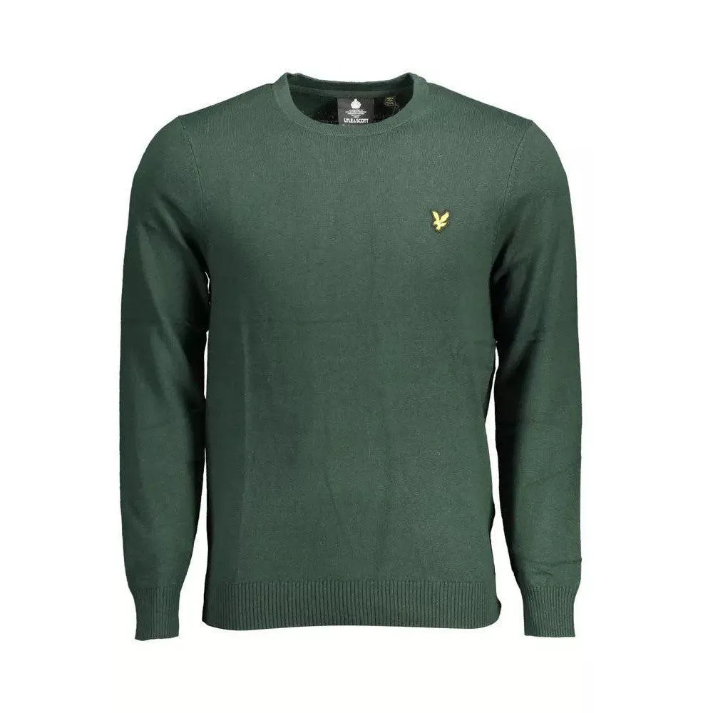 Lyle & Scott Elegant Green Cotton-Wool Blend Sweater