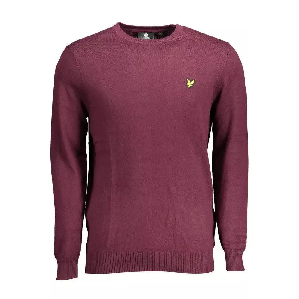 Lyle & Scott Elegant Purple Cotton-Wool Blend Sweater