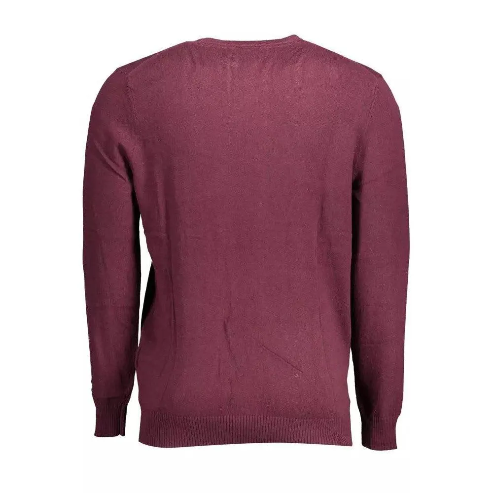 Lyle & Scott Elegant Purple Cotton-Wool Blend Sweater