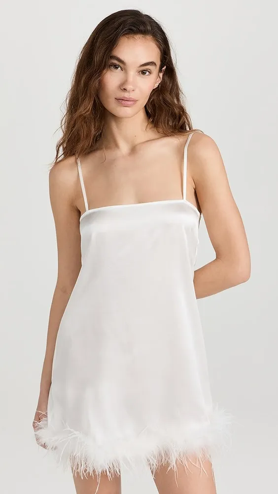 Maison Essentiele   Feather Mini Slip Dress 