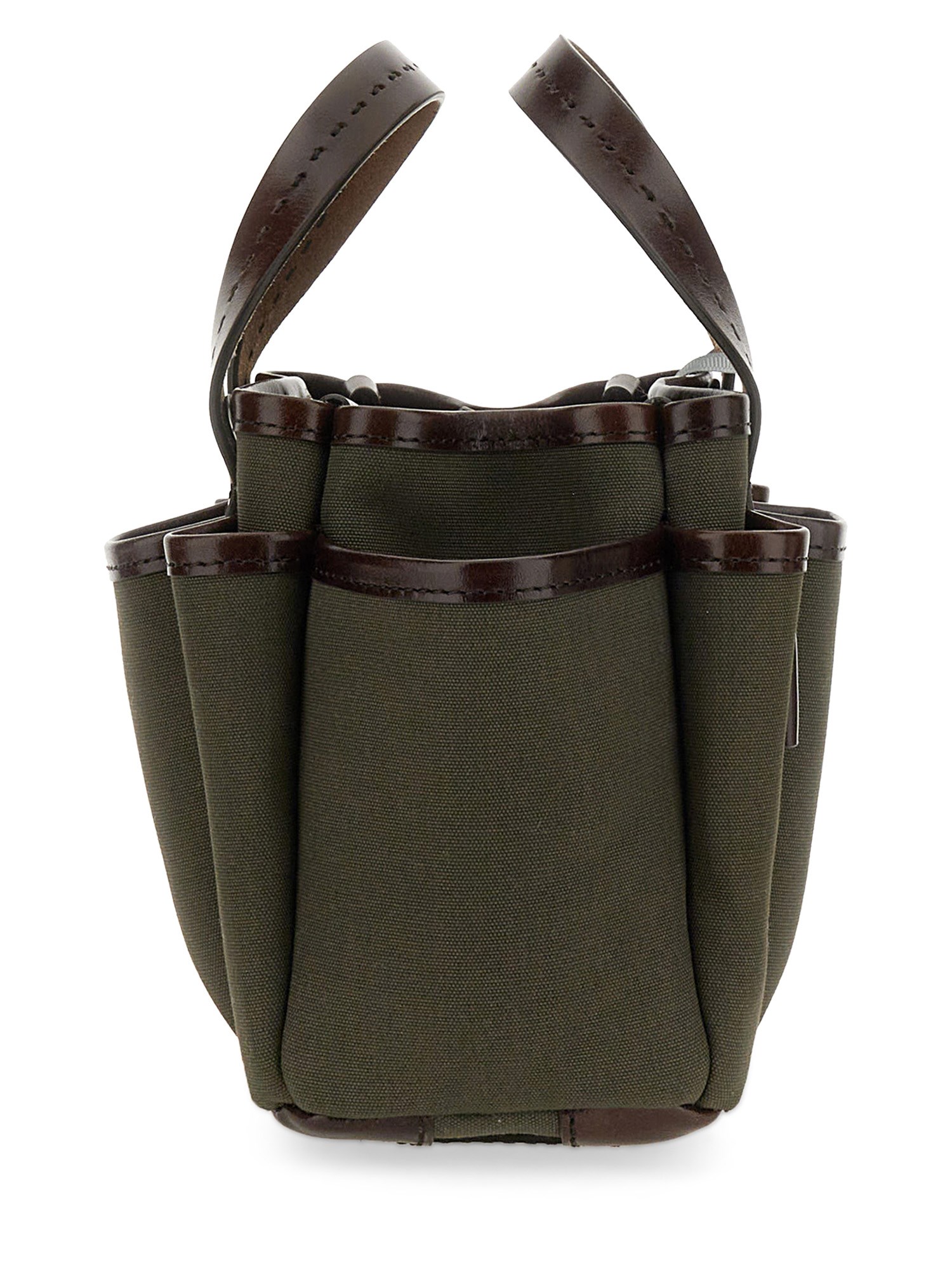 MAX MARA    CANVAS AND LEATHER MINI 