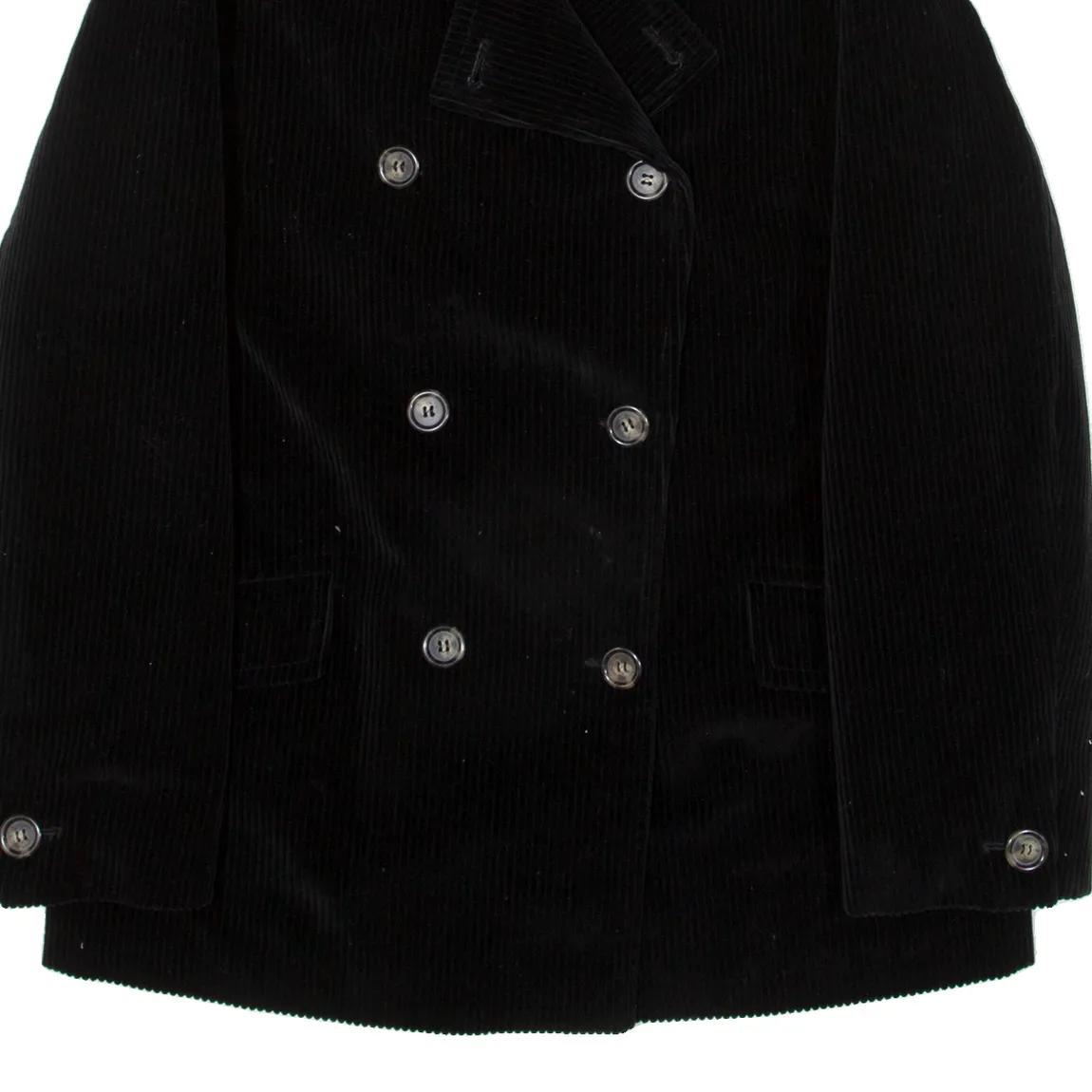 MAX MARA WEEKEND Double Breasted Womens Pea Coat Black UK 12