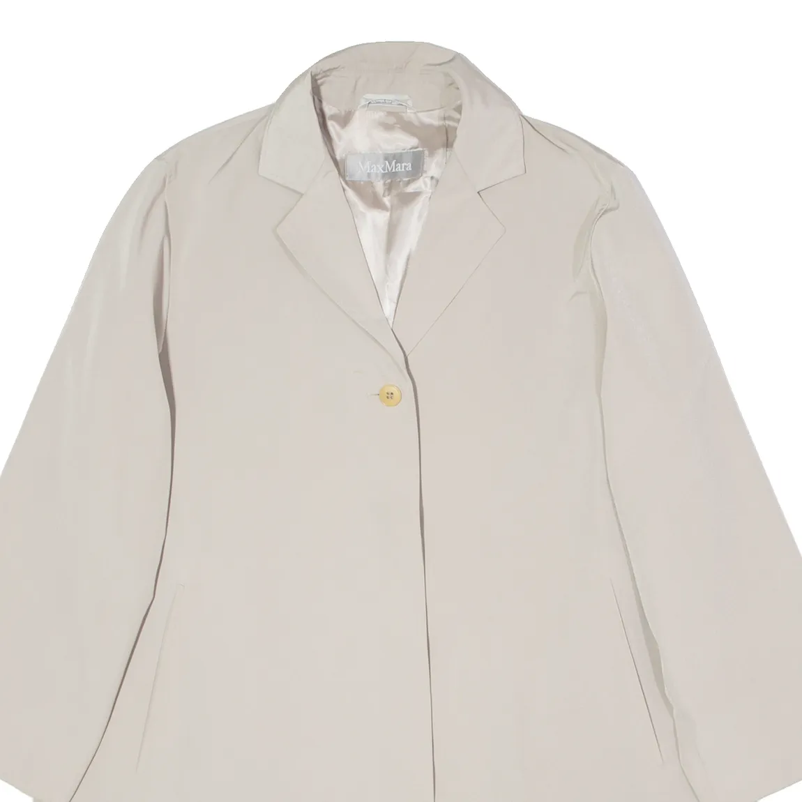 MAX MARA Womens Trench Coat Cream UK 10