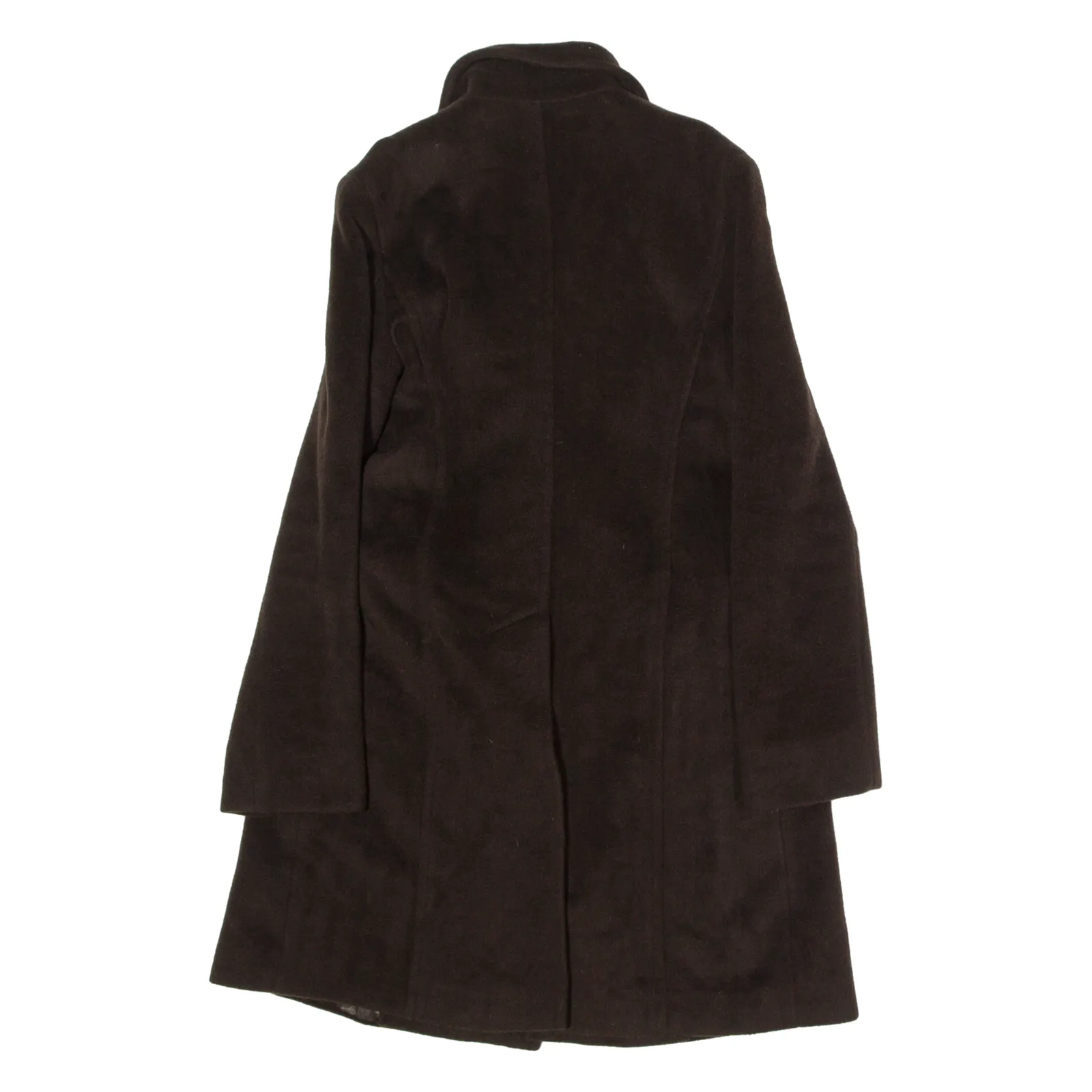 MAX&CO Womens Pea Coat Brown Wool UK 8