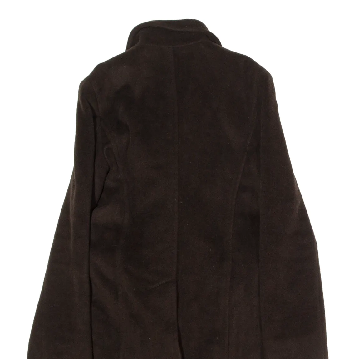 MAX&CO Womens Pea Coat Brown Wool UK 8