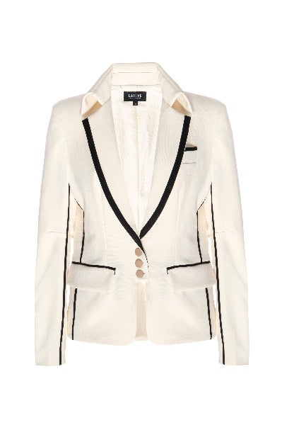 MAXINE Creamy Neoprene Star Blazer