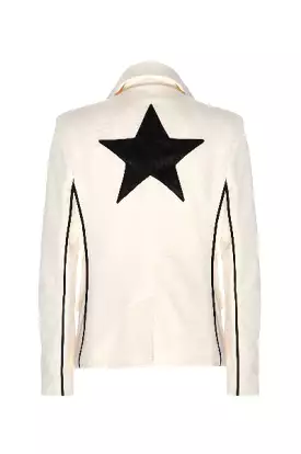 MAXINE Creamy Neoprene Star Blazer