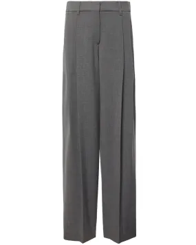 Medium Grey Wide Leg Trouser