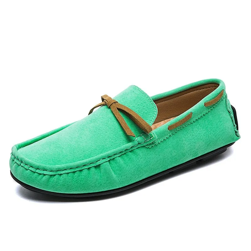 Men's Autumn Synthetic Leather Solid Pattern Slip-On Casual Shoes