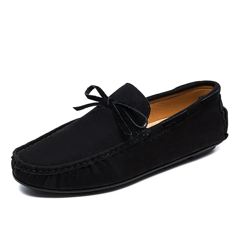 Men's Autumn Synthetic Leather Solid Pattern Slip-On Casual Shoes