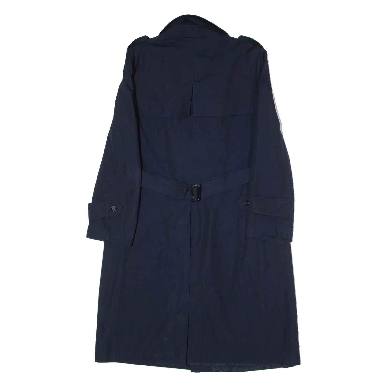 Mens Trench Coat Blue 90s M