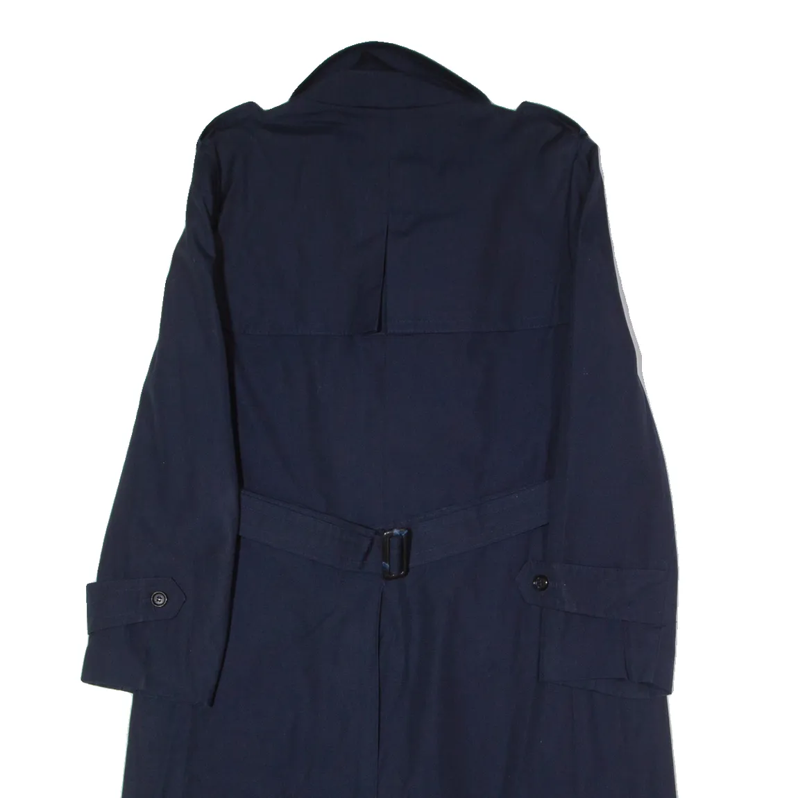 Mens Trench Coat Blue 90s M