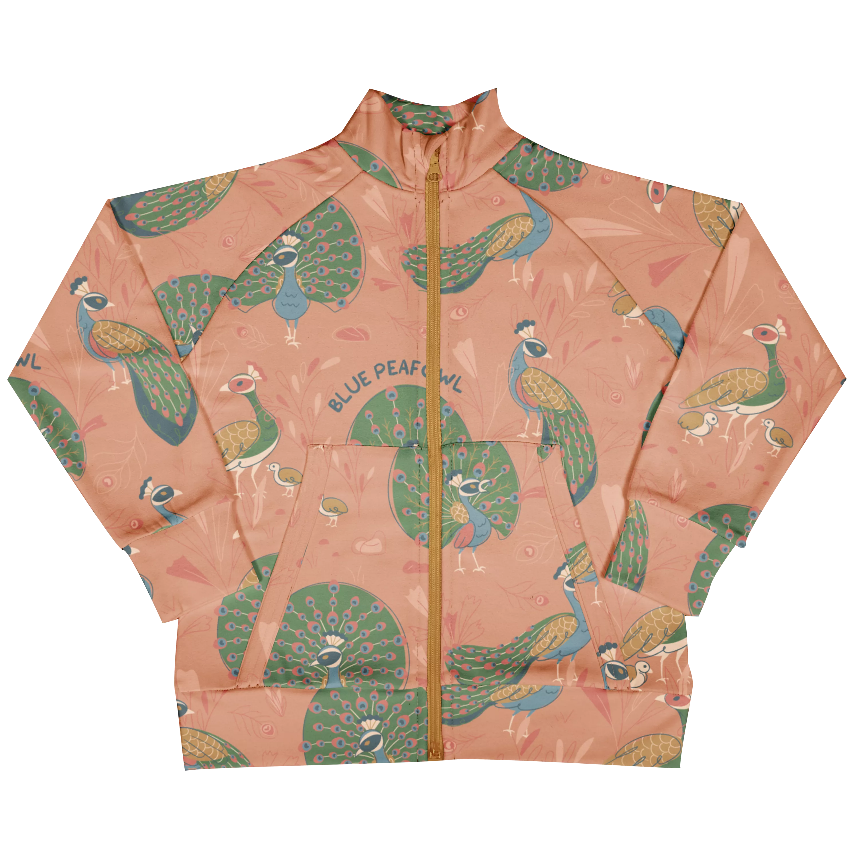 Meyadey Peafowl Parade Lined Zip Jacket