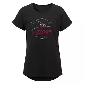 Miami HEAT Girls Star Ball Tee