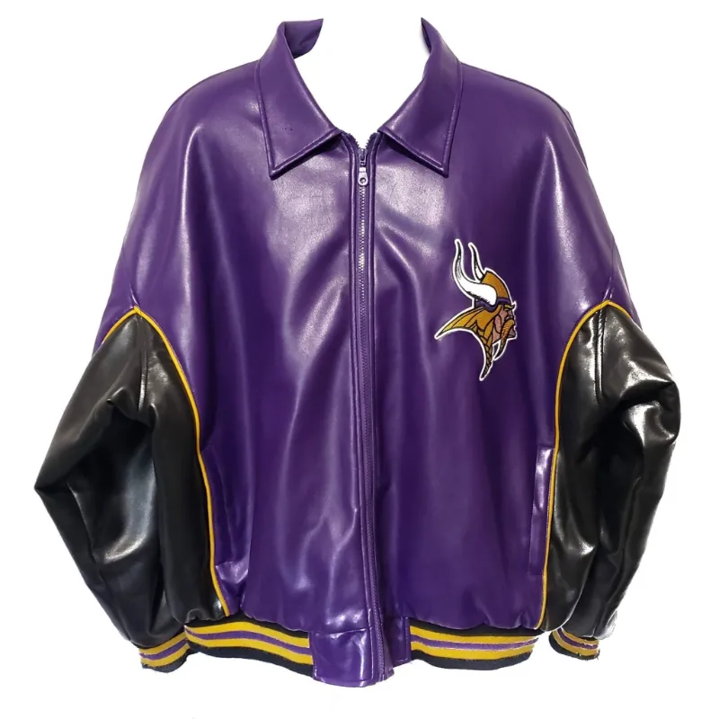 Minnesota Vikings Leather Jacket - William Jacket