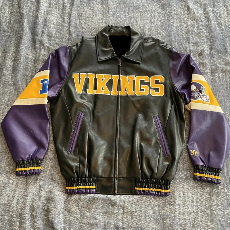 Minnesota Vikings Leather Jacket - William Jacket