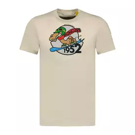 MONCLER 1952 CAMEL GRAPHIC T-SHIRT CREAM