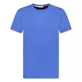 MONCLER BADGE LOGO T-SHIRT BLUE