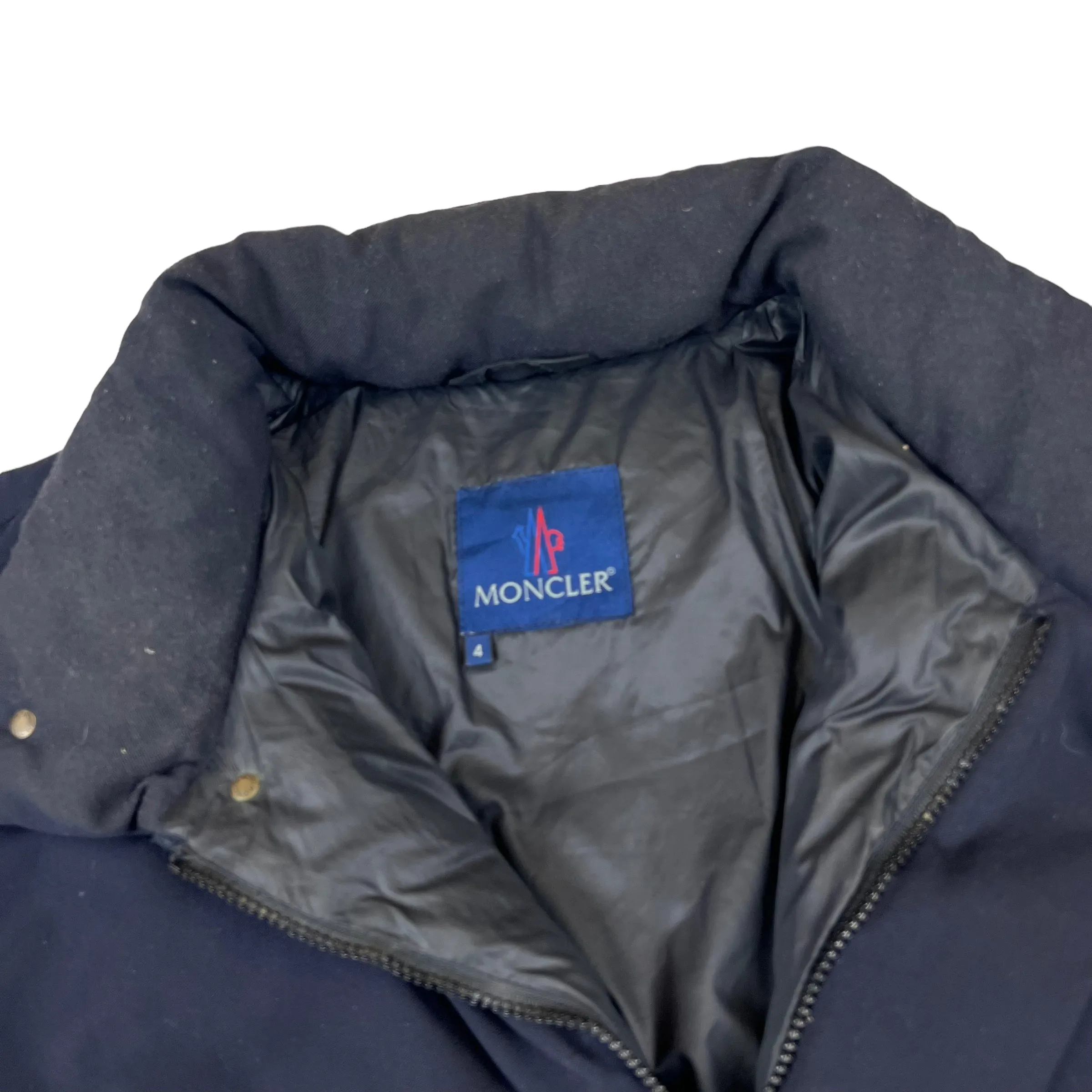 Moncler Navy Blue Long Puffer Coat