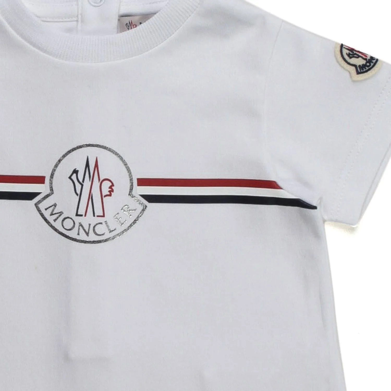 Moncler Unisex Cotton Romper For Baby