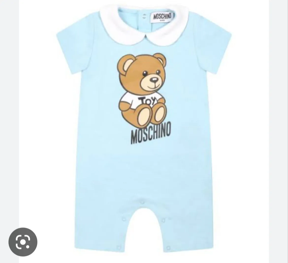 Moschino Romper Bear Baby Blue