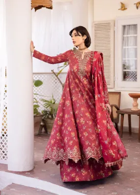 Nani Ka Ghar By Iznik Luxury Lawn Eid 3 Piece Unstitched Suit IZ24NGLLE D-09 YAADEIN