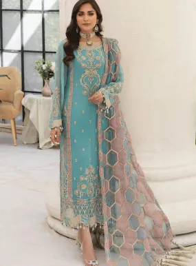 Naqsh Majestic By Imrozia Embroidered Chiffon Unstitched 3 Piece Suit - IM23NMC M-56 MAISIE